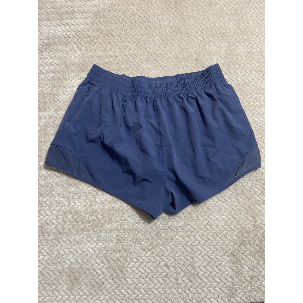 SO Womens Active Shorts Blue Mesh Trim Elastic Waist Running Gym XL - Picture 2 of 5